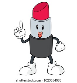 vector of lipstick cartoon