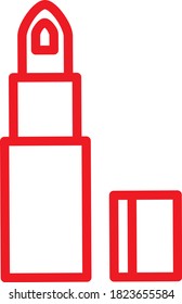 vector lipstick icon for blog website or business template