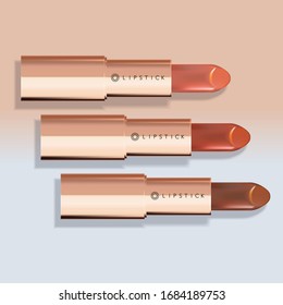 Vector Lipstick in Rose Gold Packaging