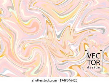 Vector liquid abstract marble painting background. Colorful fluid backdrop. EPS 10.