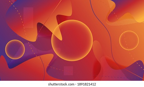 Vector Liquid Background Futuristict for Presentation, Web, Magazine, Banner, Wallpaper, and others
