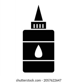 Vector Liquid Glue Glyph Icon Design
