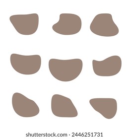 Vector liquid shadows random shapes design eps 10