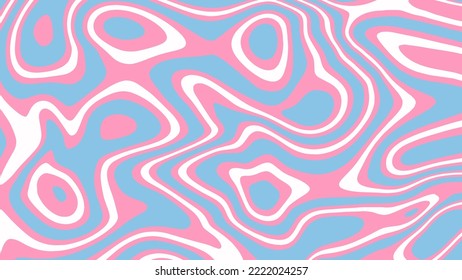 Vector liquid transgender flag. Abstract background for LGBT pride month. Modern decorative illustration