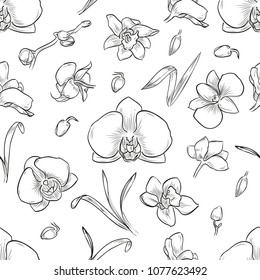 Vector lisianthus flowers and leaves