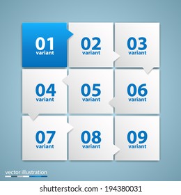 Vector list of options.