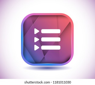Vector list selection icon