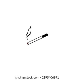Vector Of A Lit Cigarette