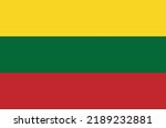 Vector Lithuania flag, Lithuania flag illustration, Lithuania flag picture, Lithuania flag image.