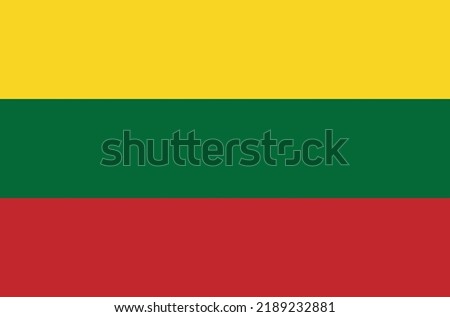 Vector Lithuania flag, Lithuania flag illustration, Lithuania flag picture, Lithuania flag image.