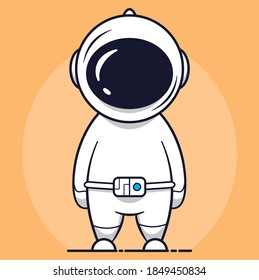 
Vector of a little astronauts.