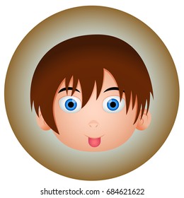  Vector little boy flat illustration