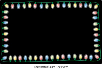 vector little lights in four colors
