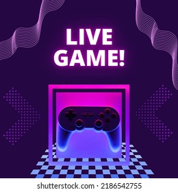 Vector Live Game Logo Gamers Icon Stock Vector (Royalty Free ...