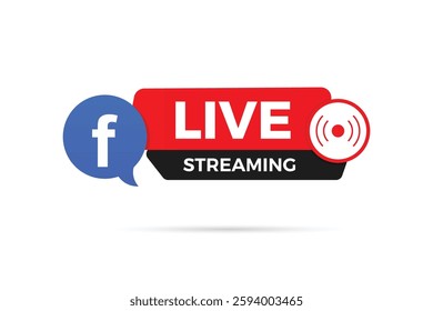 vector Live stream buttons and Badge design
