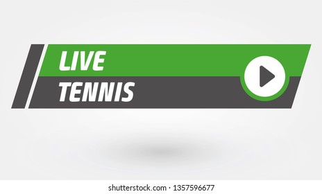 Vector Live Stream, Live Icon Flat Style with Play Button Isolated on Transparent Background for Blog, Player, Broadcast, Website, Online Radio, Media Labels, Logo. Live Stream Banner. - Vector