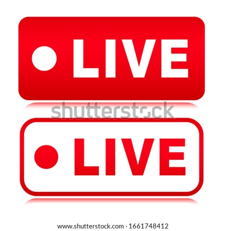 Vector live symbol icon design
