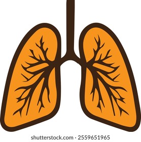 vector liver, human organ drawing