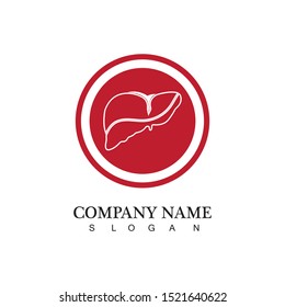 vector liver icon flat logo,human disease health design,liver anatomy medical health.