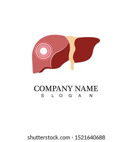 vector liver icon flat logo,human disease health design,liver anatomy medical health.