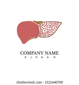 vector liver icon flat logo,human disease health design,liver anatomy medical health.
