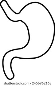 Vector liver icon on white background. eps 10 liver  icon.