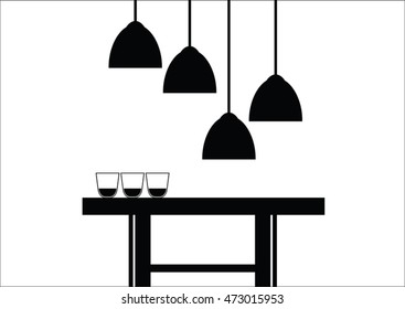 Vector of living room