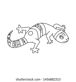 Vector of lizard reptile logo design. Original Lizard stock symbol for web.