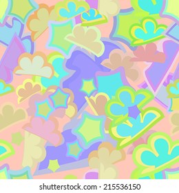 Vector lllustration children's seamless pattern pastel color