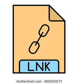 Vektor LNK-Design mit ausgefülltem Leitbild
