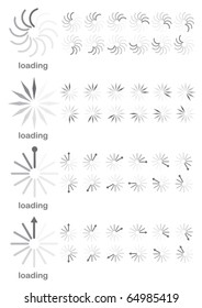 vector loader progress bar on white background