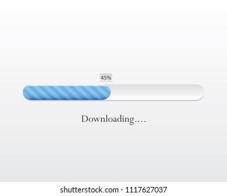 Vector loading bar. Progress of downloading or uploading.eps10