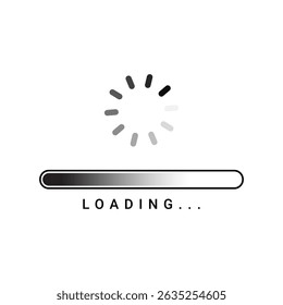 Vector loading icon Application loading process symbol


