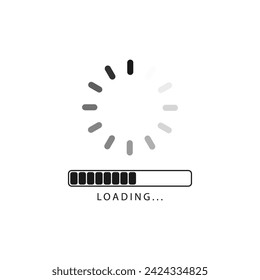 vector loading process screen and upgrade concept
