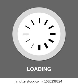 vector loading progress - computer graphic symbol isolated