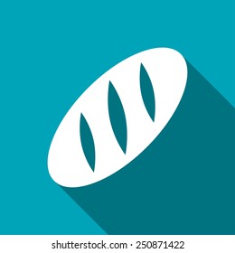 Vector loaf icon. Food icon. Eps10