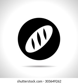 Vector loaf icon. Food icon. Eps10