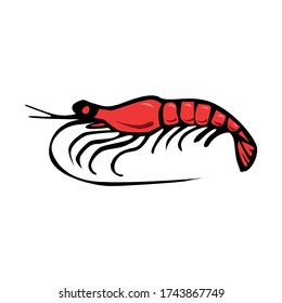 vector lobster clip art logo illustration isolated on white background in EPS10