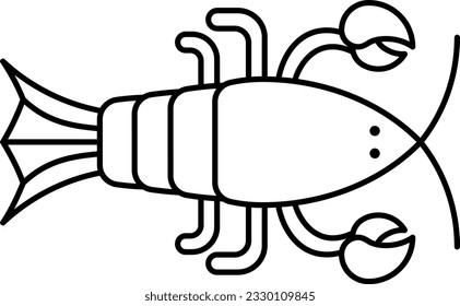 Vector Lobster - icon style