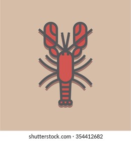 Vector lobster illustration