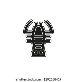 vector lobster symbol - crawfish seafood illustration sign