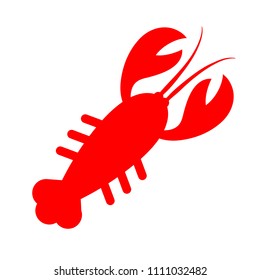 vector lobster symbol - seafood illustration sign