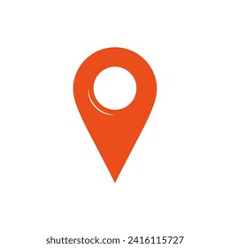 Vektorspeicherort frei orangefarbener Vektor