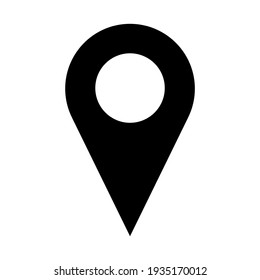 Vector location icon. Modern map pin place marker. Navigation map, gps, direction, place, compass, contact, search concept. Design for  logo, Web, UI, mobile upp
