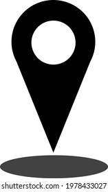 Vector location icon. Modern map pointer. Navigation maps, gps, directions, places,