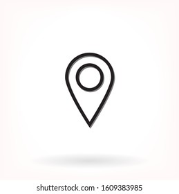 Vector location icon search map 10 EPS
