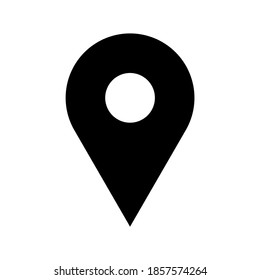 Vector location pin icon design. Vector location point icon design.