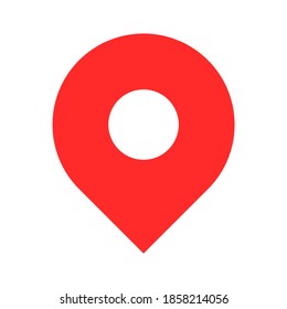 Vector location pin icon design. Vector location point icon design.