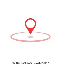 Vector location pin icon design. Vector location point icon design.