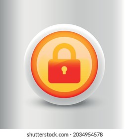vector lock icon creative button icon